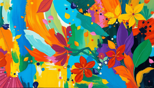 Beyond Green: Exploring Diverse Color Palettes in Biophilic Canvas Art