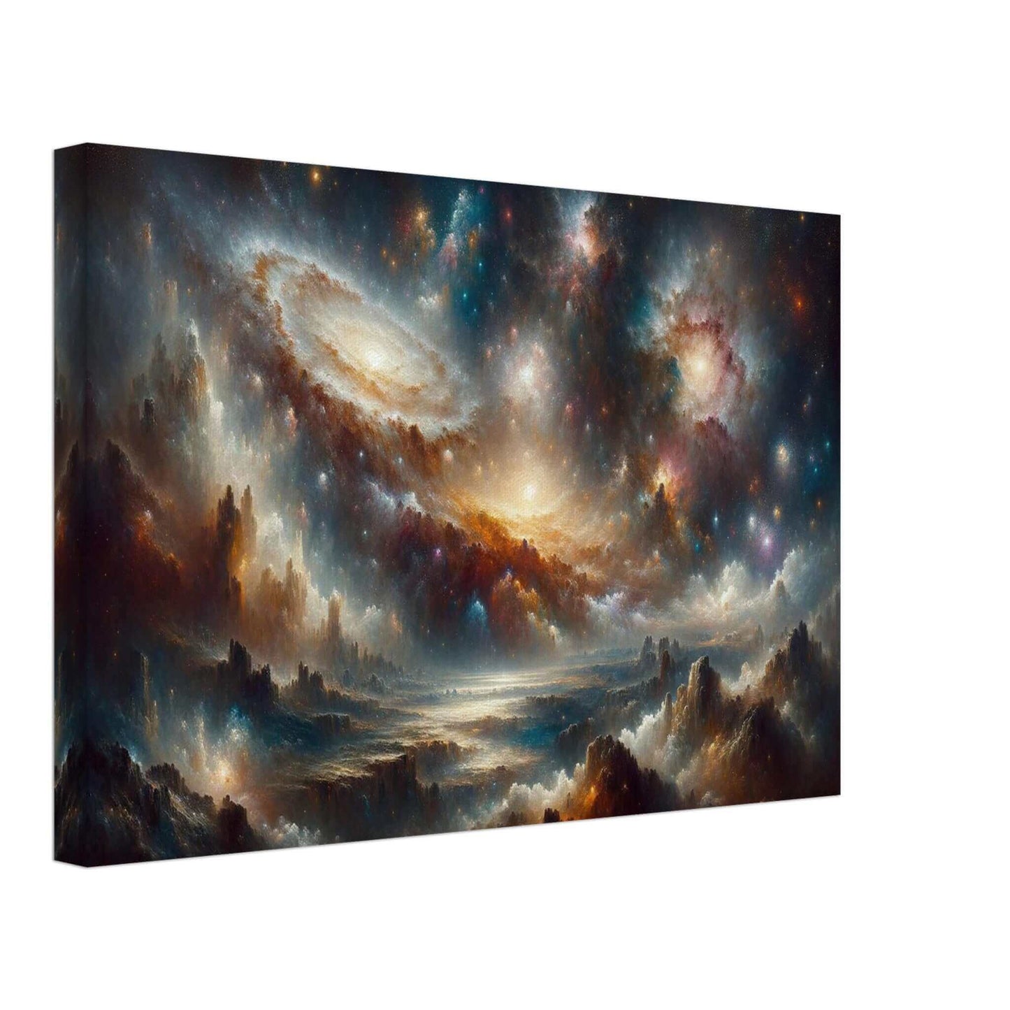 Uncharted Splendor of Cosmos CanvasStep into a realm of cosmic wonder with our meticulously crafted canvas. This stunning artwork captures the awe-inspiring vista of the universe in vivid detail.