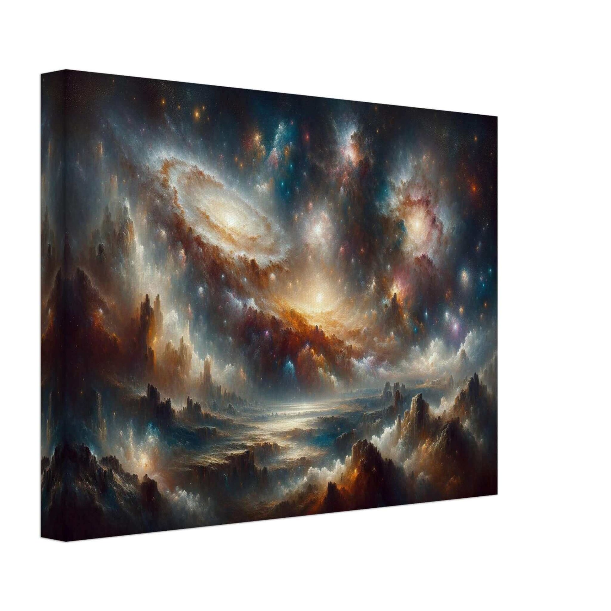 Uncharted Splendor of Cosmos CanvasStep into a realm of cosmic wonder with our meticulously crafted canvas. This stunning artwork captures the awe-inspiring vista of the universe in vivid detail.
