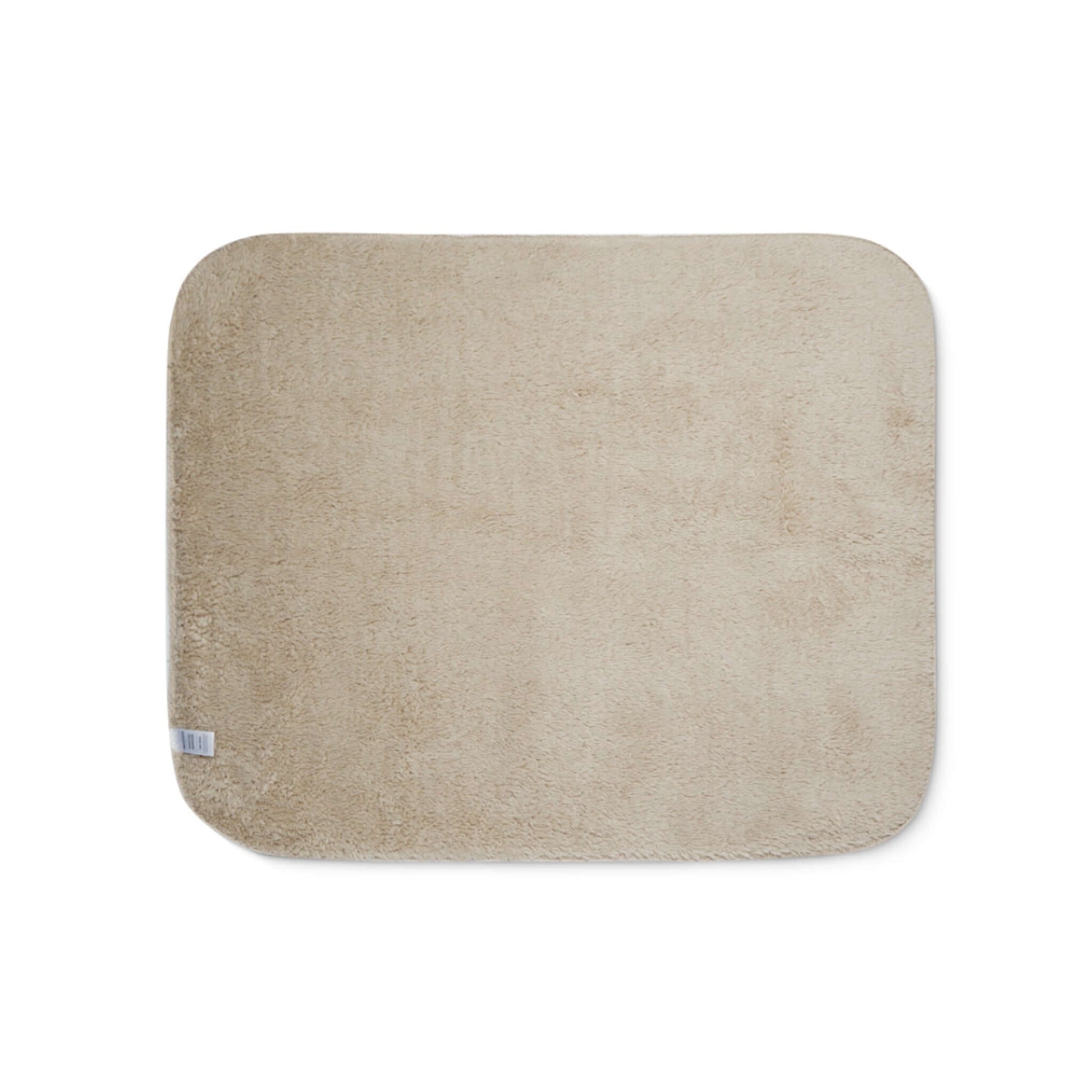 Soft beige Path Parallel to Eden Sherpa blanket with rounded corners and cozy texture, perfect for warmth by the fireplace.