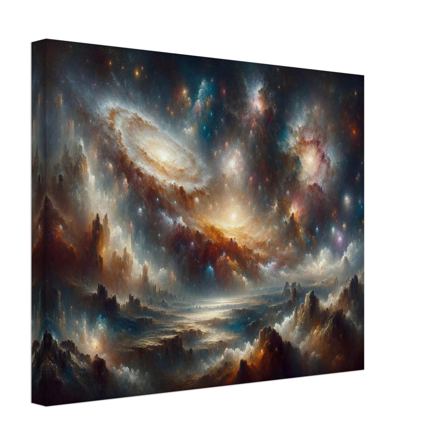 Uncharted Splendor of Cosmos CanvasStep into a realm of cosmic wonder with our meticulously crafted canvas. This stunning artwork captures the awe-inspiring vista of the universe in vivid detail.