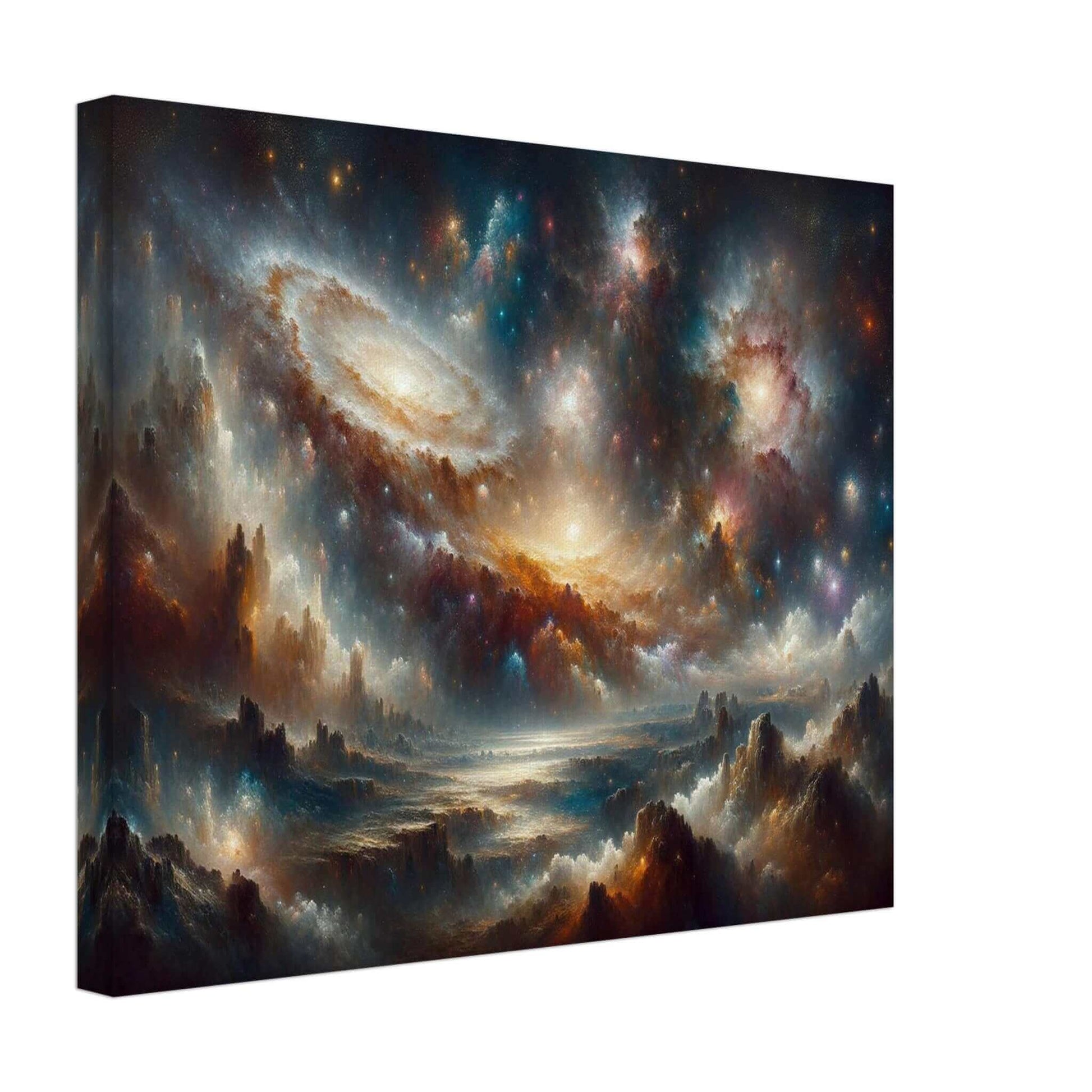 Uncharted Splendor of Cosmos CanvasStep into a realm of cosmic wonder with our meticulously crafted canvas. This stunning artwork captures the awe-inspiring vista of the universe in vivid detail.
