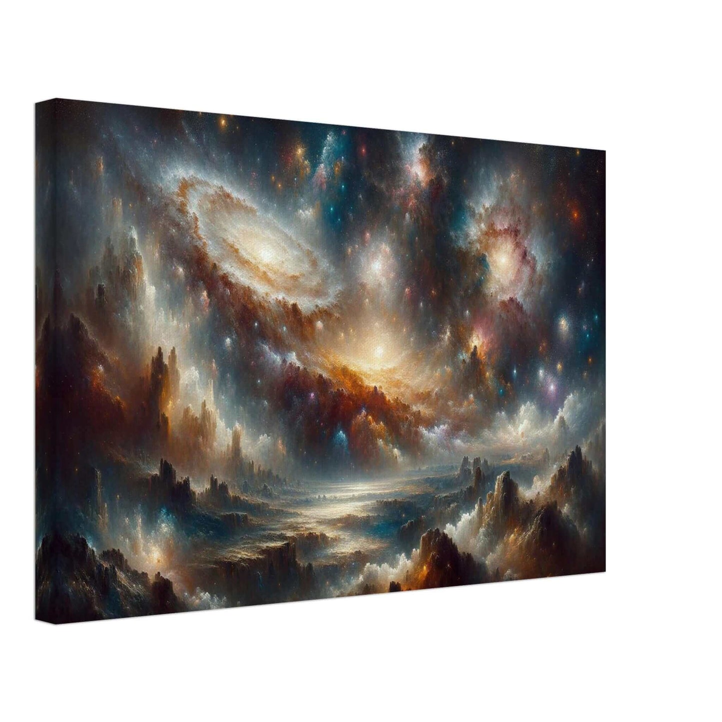 Uncharted Splendor of Cosmos CanvasStep into a realm of cosmic wonder with our meticulously crafted canvas. This stunning artwork captures the awe-inspiring vista of the universe in vivid detail.