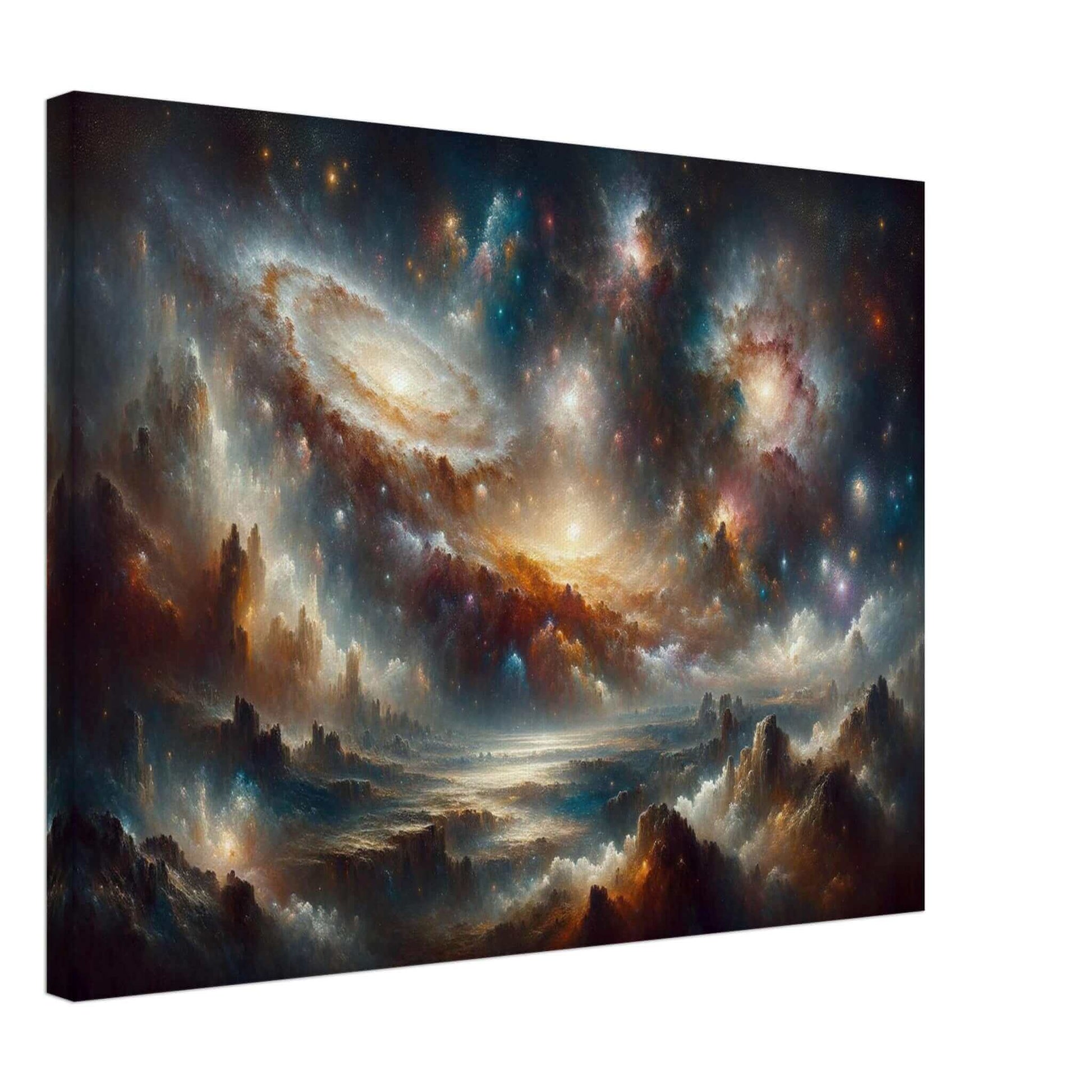 Uncharted Splendor of Cosmos CanvasStep into a realm of cosmic wonder with our meticulously crafted canvas. This stunning artwork captures the awe-inspiring vista of the universe in vivid detail.