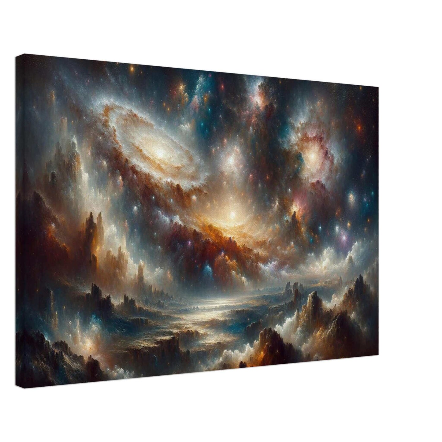 Uncharted Splendor of Cosmos CanvasStep into a realm of cosmic wonder with our meticulously crafted canvas. This stunning artwork captures the awe-inspiring vista of the universe in vivid detail.