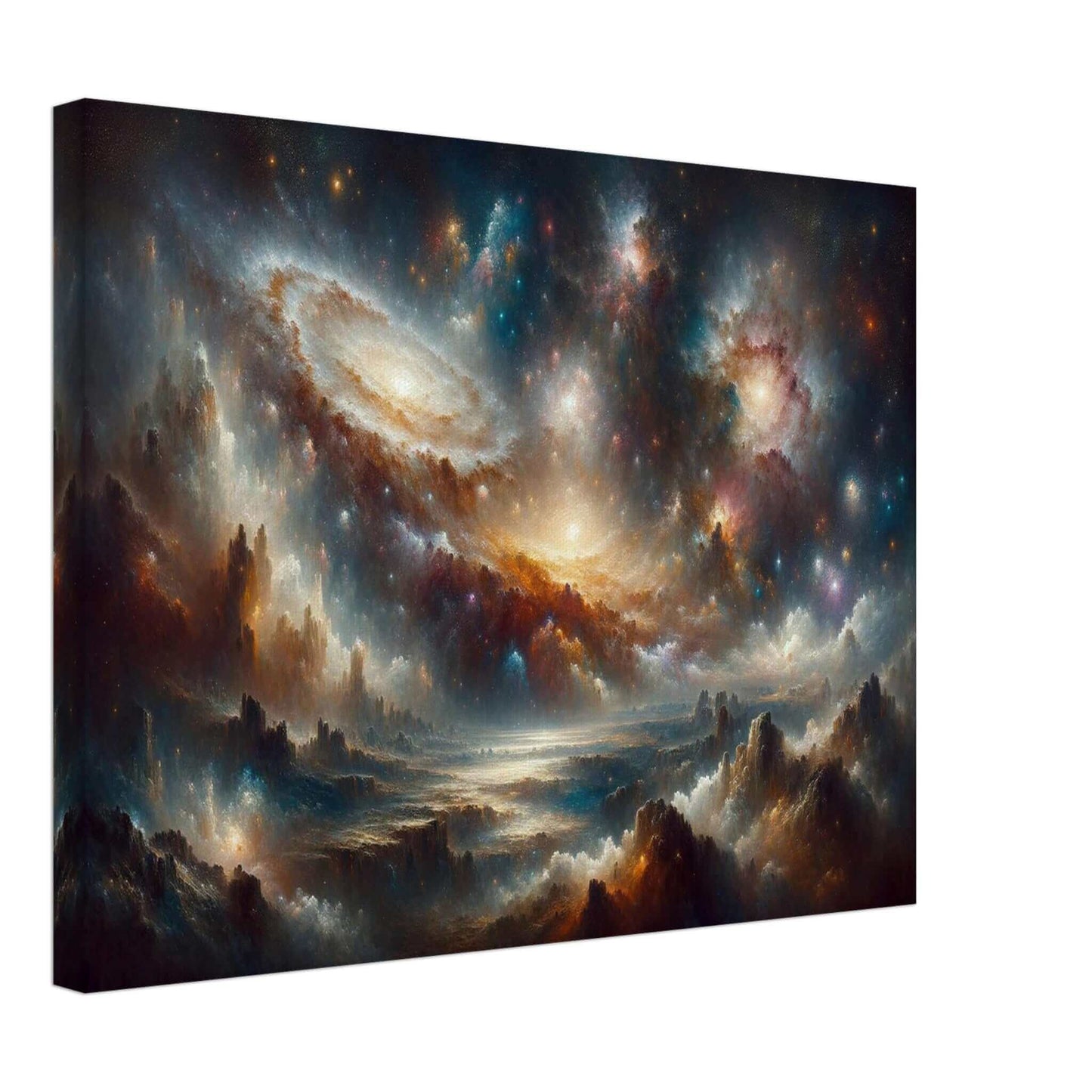 Uncharted Splendor of Cosmos CanvasStep into a realm of cosmic wonder with our meticulously crafted canvas. This stunning artwork captures the awe-inspiring vista of the universe in vivid detail.