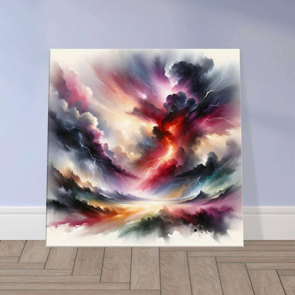 Storm of daydreams on a mental landscape watercolor canvas