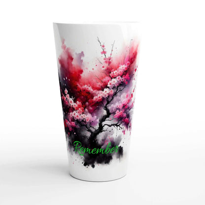 Petal Blossom Cascade: Moments in a Cup Collection Latte 17oz Ceramic Mug