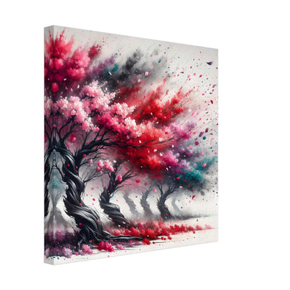 Secrets of the cherry blossom field whispered on the breeze Canvas