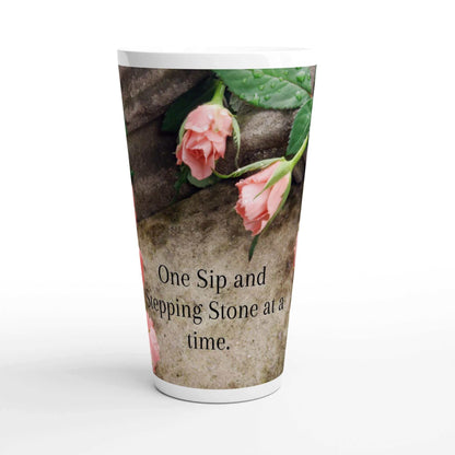 What Path will you Walk Flowered Latte 17oz Ceramic Mug