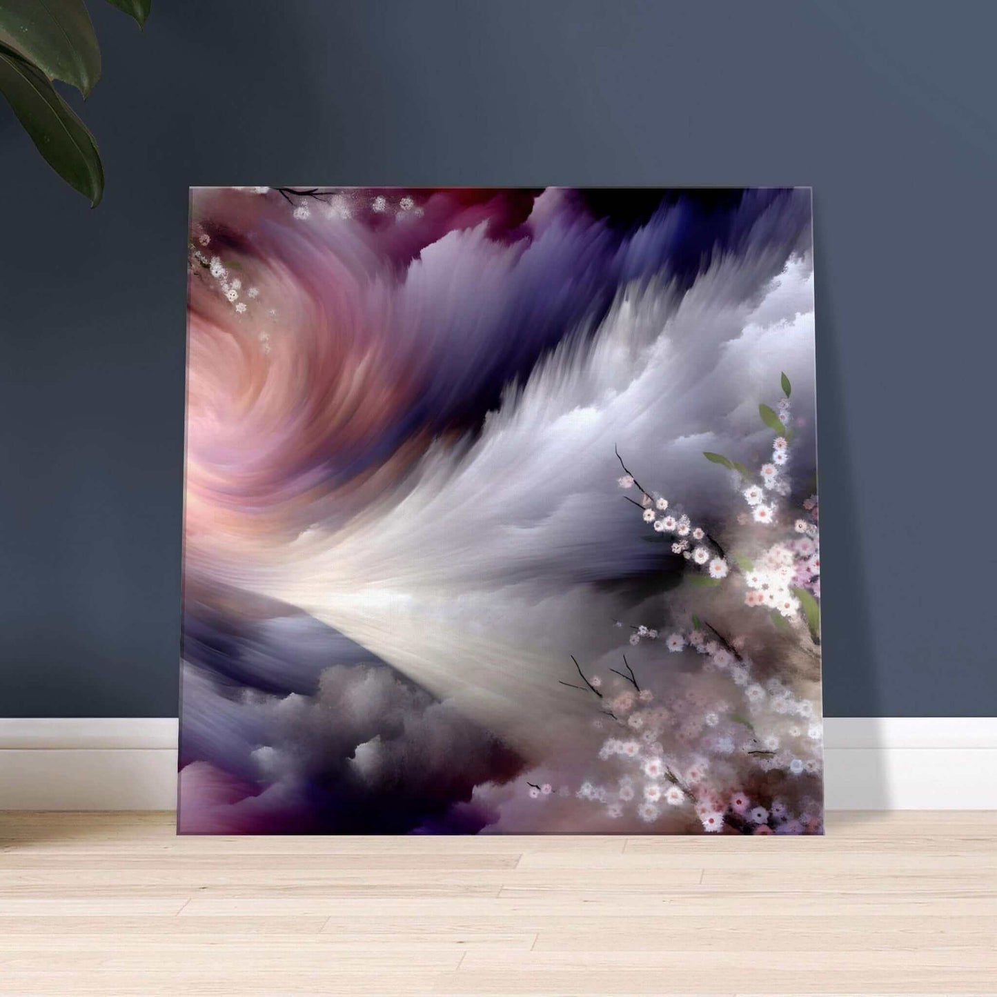 Storm Petal Cascade a watercolor delight Canvas