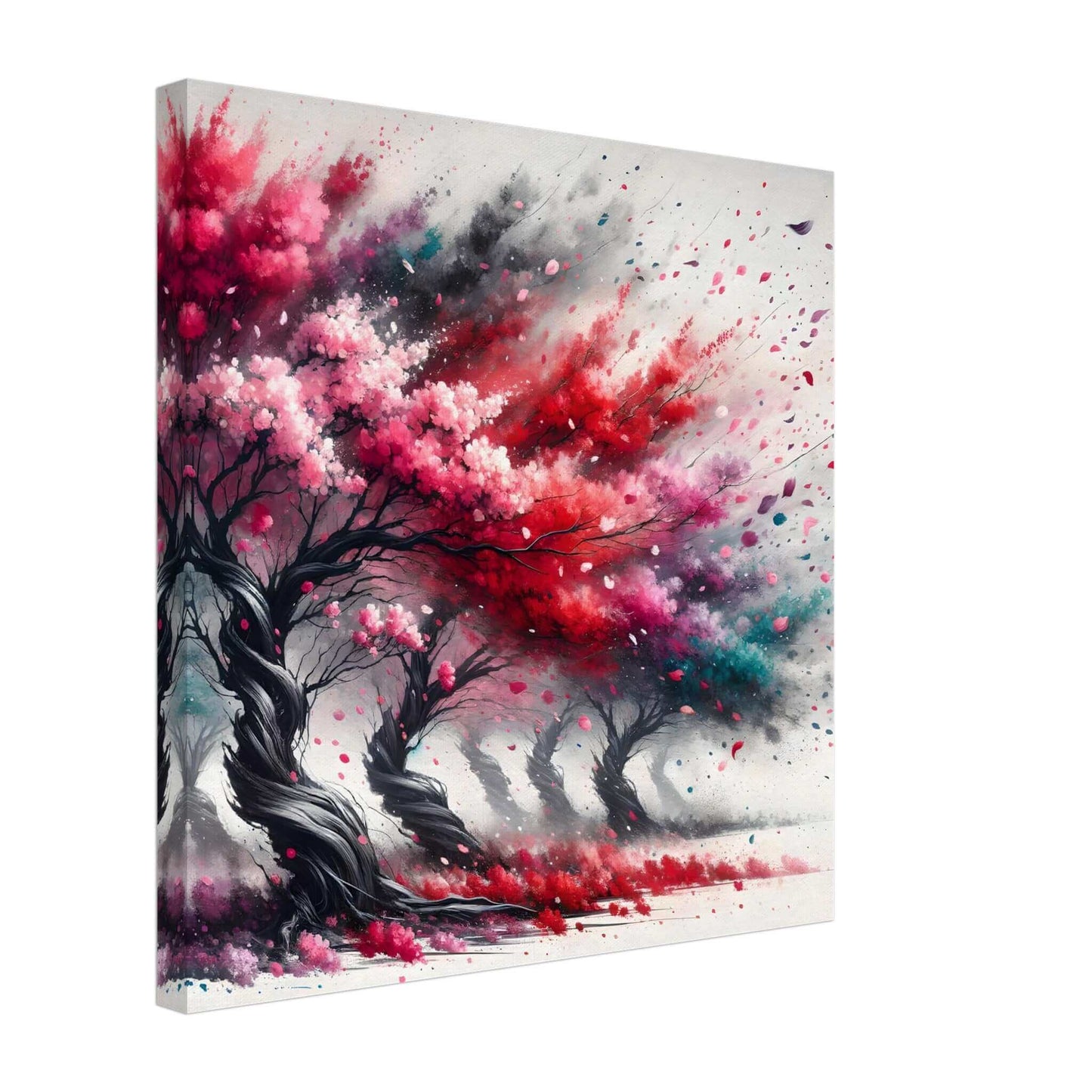 Secrets of the cherry blossom field whispered on the breeze Canvas