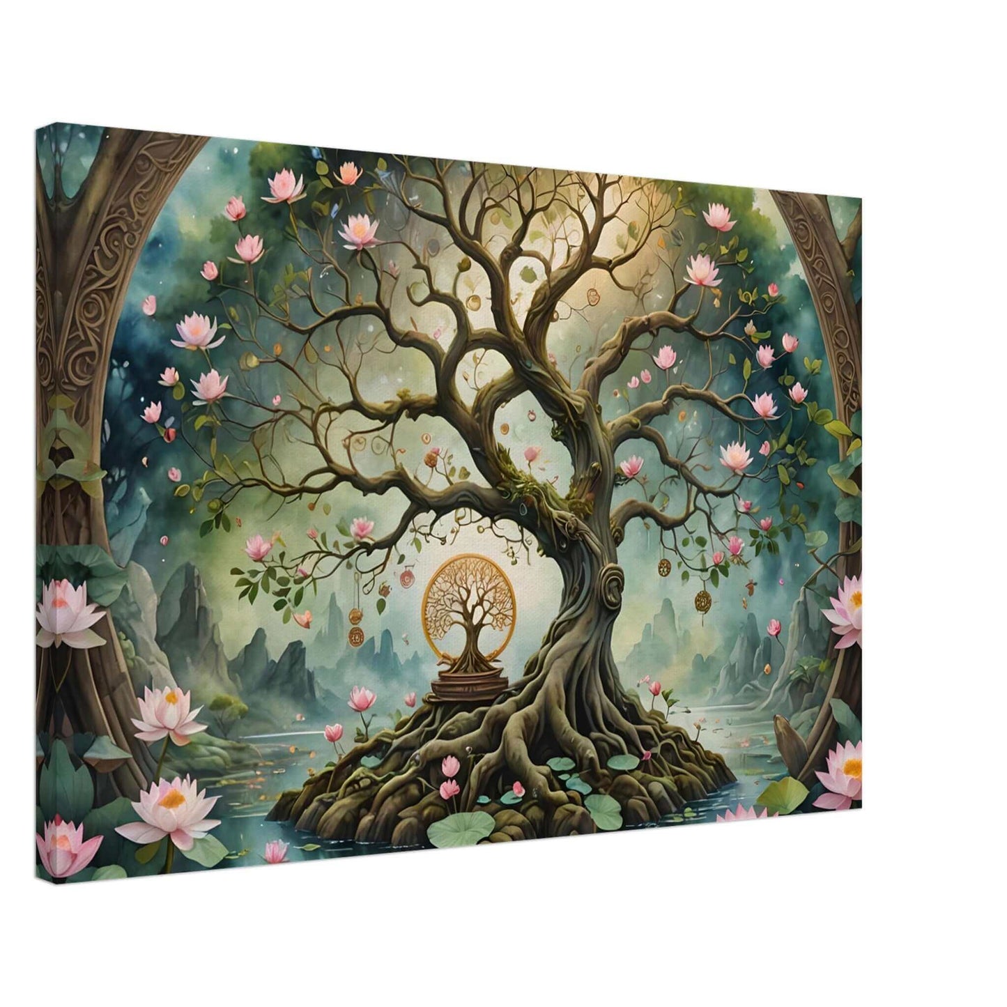 Fairy forest and the tree of life Canvas Art