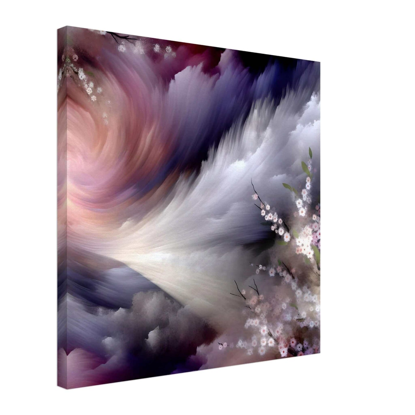 Storm Petal Cascade a watercolor delight Canvas