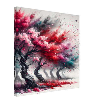 Secrets of the cherry blossom field whispered on the breeze Canvas