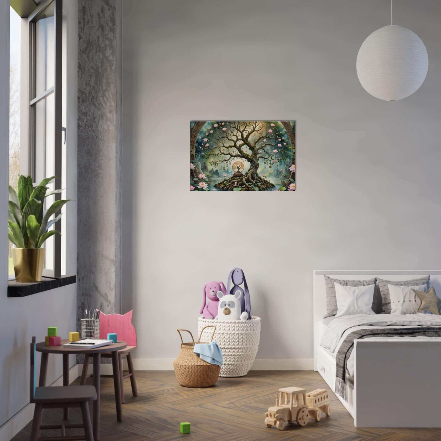 Fairy forest and the tree of life Canvas Art