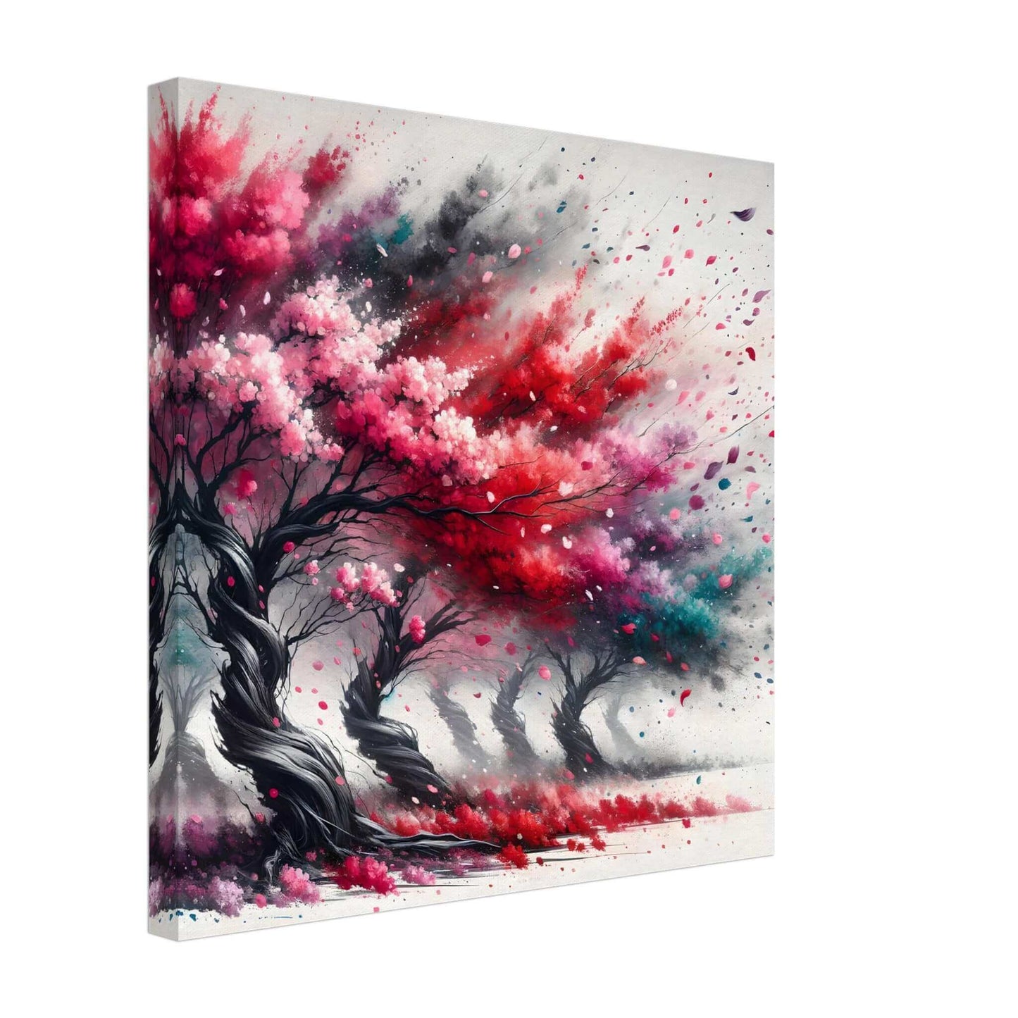 Secrets of the cherry blossom field whispered on the breeze Canvas