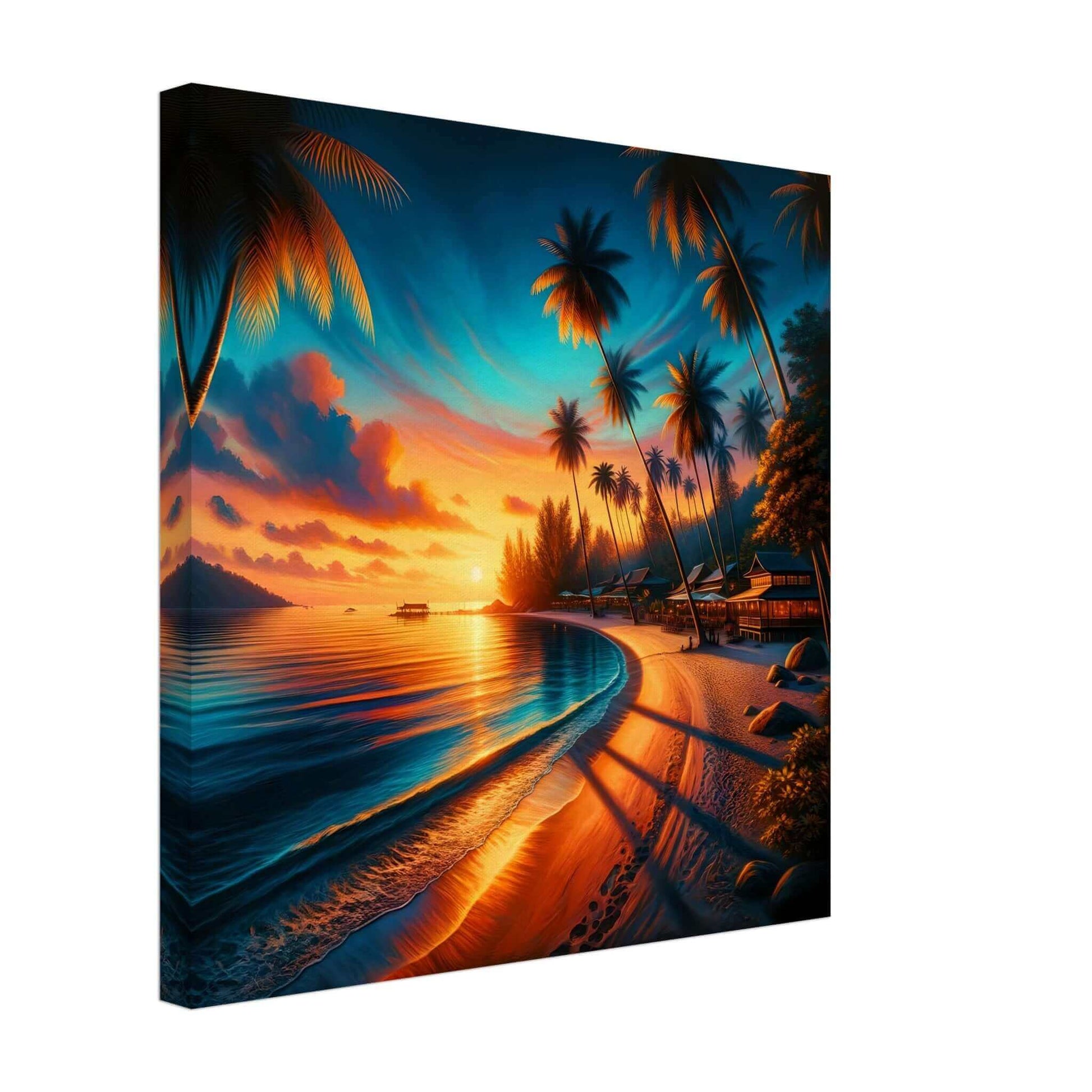 Evening Glow Costal Retreat a embodiment of leisure canvas