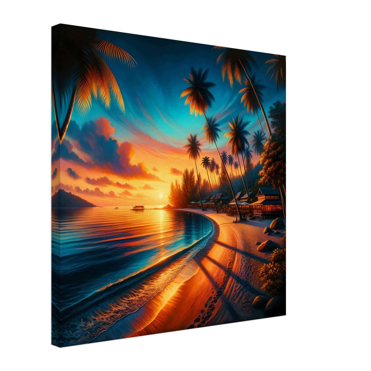 Evening Glow Costal Retreat a embodiment of leisure canvas