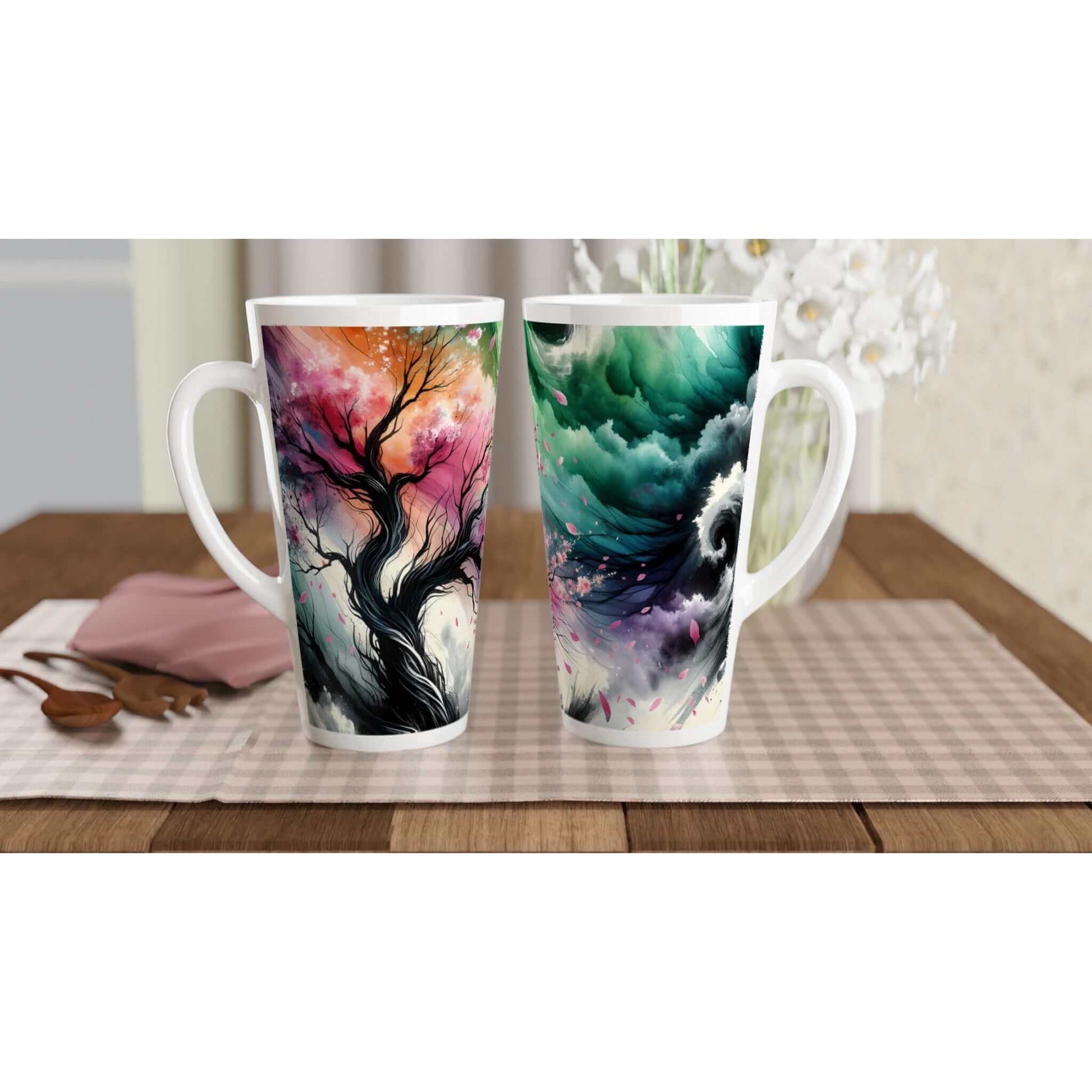 Guardian of calm amidst the storm of life White Latte 17oz Ceramic Mug